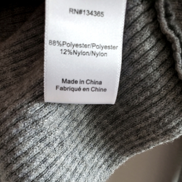 Andrea Jovine Grey Cropped Long Sleeve Lightweight Ultra Soft Structure Fit W-L - Picture 6 of 8